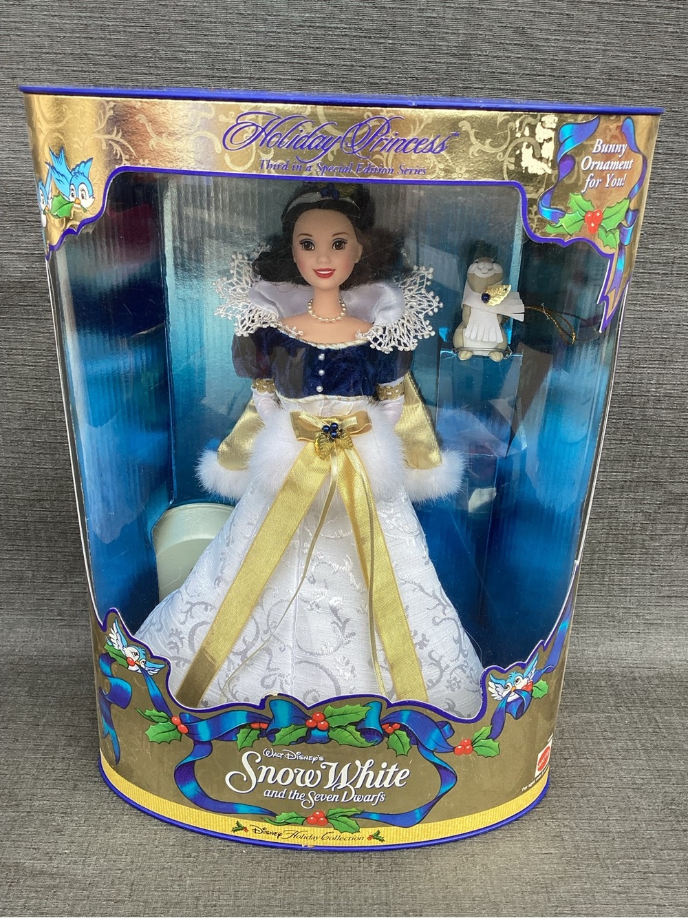 Disney “Snow White” (Holiday Princess) Doll in Navy, White & Gold